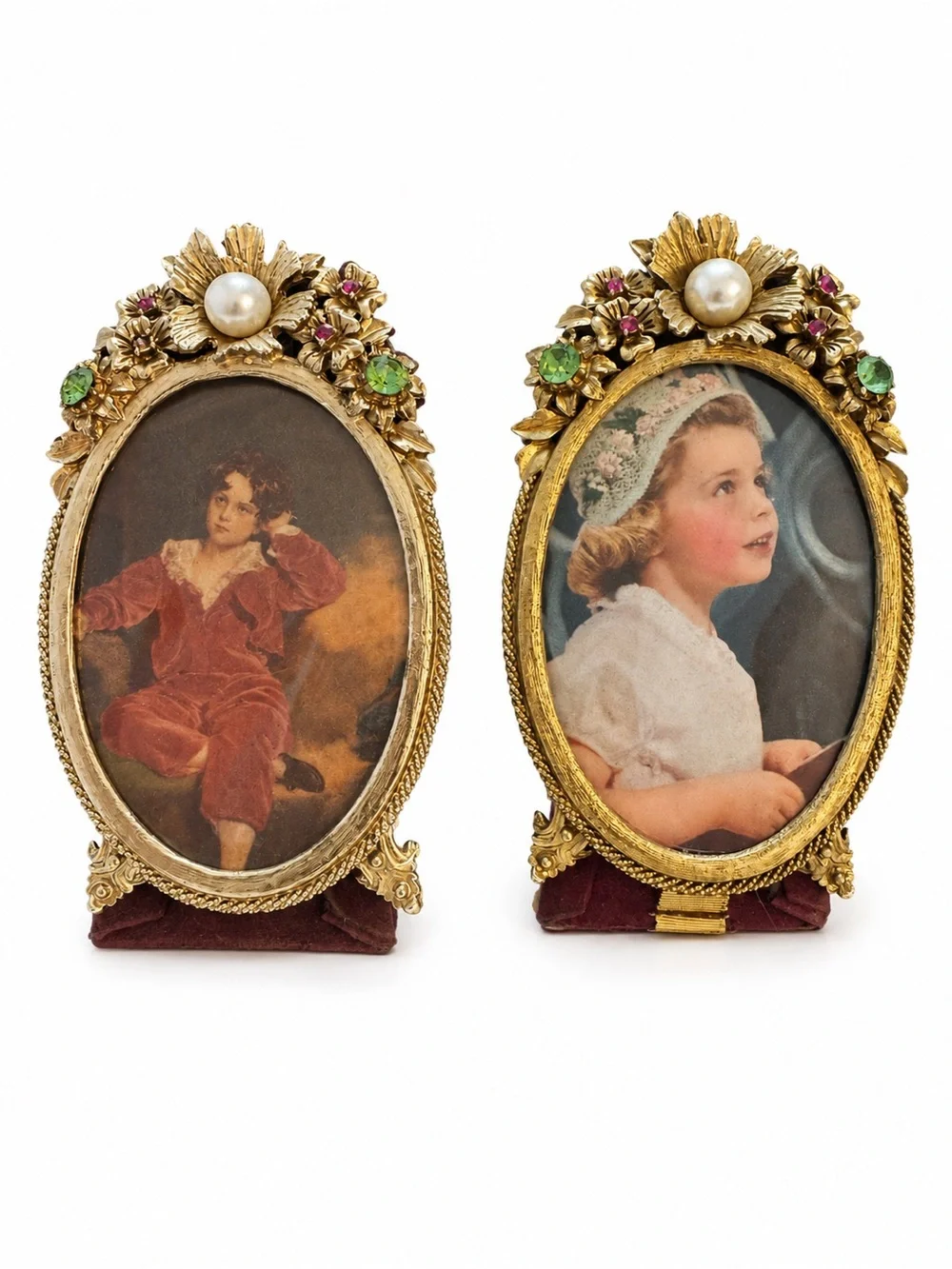Vintage Gold Ornate Picture Frames Set 2 Hollywood Regency ⭐